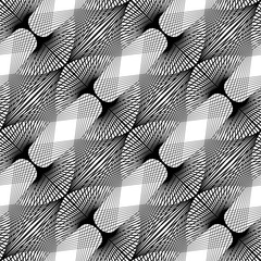 Design seamless monochrome lacy pattern