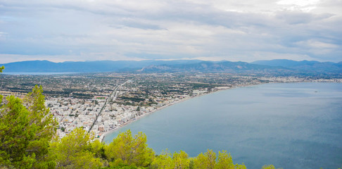 Cityscape of Loutraki.