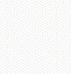 Vector seamless texture. Modern geometric background. Repeated pattern with hexagonal tiles.