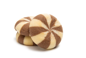 striped cookies isolated