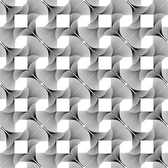 Design seamless monochrome decorative pattern
