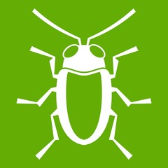 Longhorn beetle grammoptera icon green