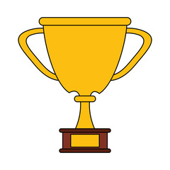 Trophy cup symbol icon vector illustration graphic design