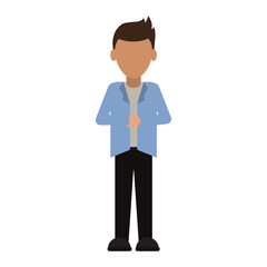 Man avatar cartoon icon vector illustration graphic design