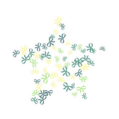 Festive Background with Colorful Bows. Cute Pattern for Postcard, Print, Banner or Poster. Small Pretty Bows For Party Decoration, Wedding, Birthday or Anniversary Invitation. Vector
