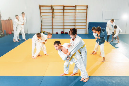 Kid judo, childrens training, self-defense