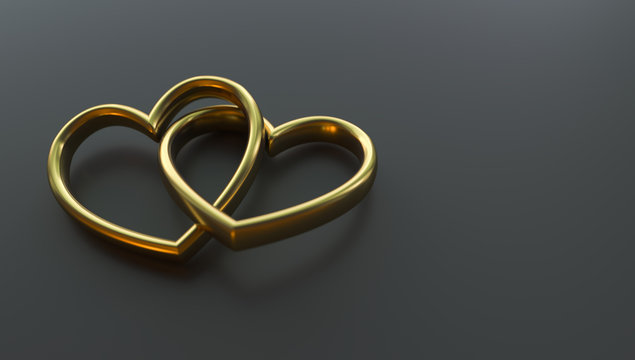 Heart-shaped rings