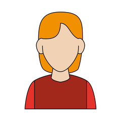 Woman avatar cartoon icon vector illustration graphic design