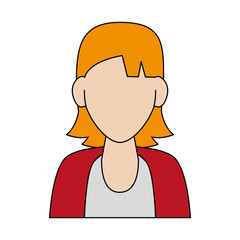 Woman avatar cartoon icon vector illustration graphic design