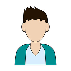 Man avatar cartoon icon vector illustration graphic design