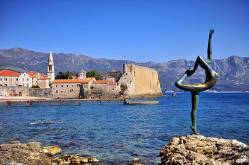 Fototapeta premium View of Budva old town