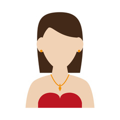 Woman avatar cartoon icon vector illustration graphic design