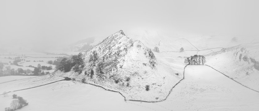 Chrome Hill Peak District in Snow