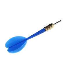 blue dart isolated on white