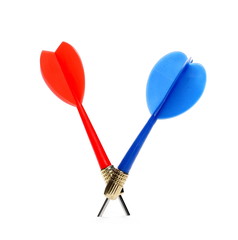 darts isolated on white
