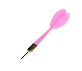 pink dart isolated on white