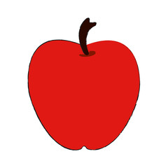 Apple fruit symbol icon vector illustration graphic design