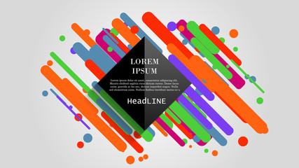 Vector, abstract geometric background