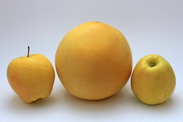 tasty ripe apples and citrus