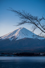 Japan, January 18, 2018 ; Fuji Mountain Scenery