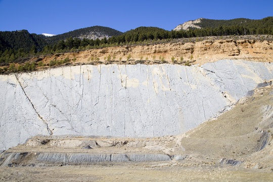 Dinosaur footprints in Fumanya, Spain.