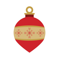 Christmas decorative ball icon vector illustration graphic design