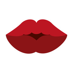 Beautiful womens lips icon vector illustration graphic design