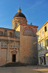 Fototapeta na wymiar Cathedral of Dubrovnik town