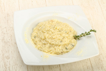Risotto with blue cheese