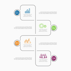 Infographic template. Vector illustration. Can be used for workflow layout, diagram, business step options, banner.