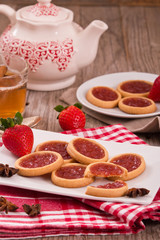 Strawberry tartlets. 