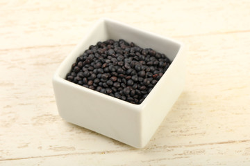Black lentils