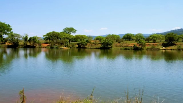 Swaziland Mantenga nature reserve park lake