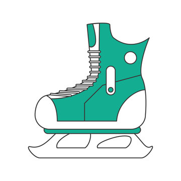Ice skate isolated icon vector illustration graphic design