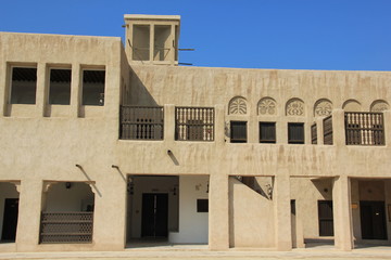 Windturm beim Sheikh Saeed Al Maktoum House Dubai Vereinigte Arabische Emirate