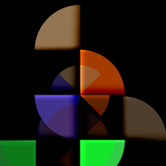 Geometric circle abstract banner