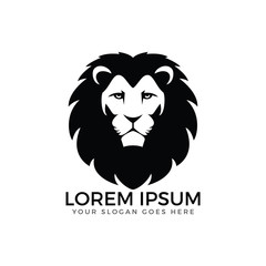 Lion head logo.