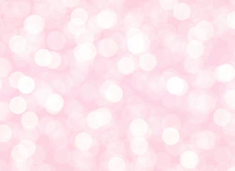 Abstract pink bokeh background. Vector holiday illustration for wedding or Mothers Day decoration