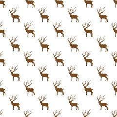 deer seamless pattern background