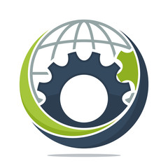 logo icon with the concept of global business industry management