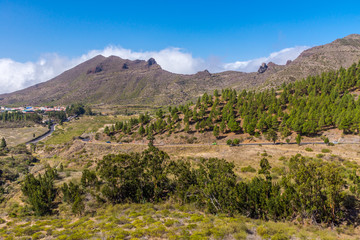 Fototapeta na wymiar Landschaft bei Santiago del Teide im Hinterland Teneriffas