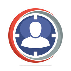 iconic logo with the concept of individual development plan targets