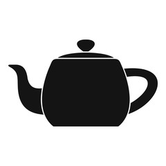 Metal teapot icon. Simple illustration of metal teapot vector icon for web