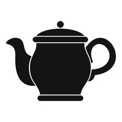 Beautiful teapot icon. Simple illustration of beautiful teapot vector icon for web