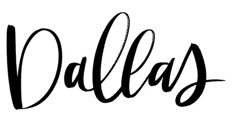 kbecca_vector_brush_lettering_city_dallas_texas