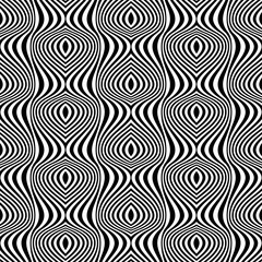 Seamless decorative pattern. Wavy lines texture.