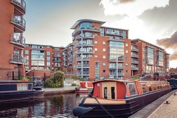 Apartments along the canal
