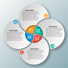 Abstract 3D Paper Infographics