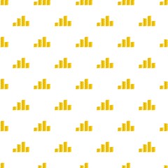 Bundle coin pattern seamless in flat style for any design