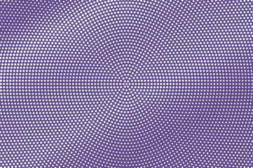 Purple white dotted halftone. Halftone vector background. Diagonal grungy dotted gradient.
